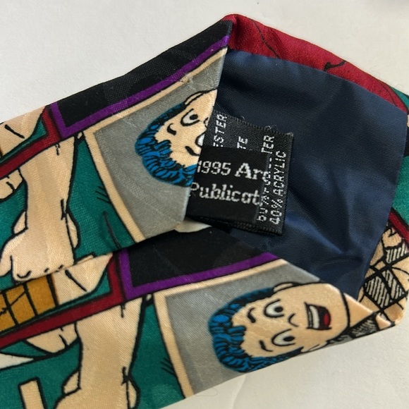 Vintage 1995 Archie Comic Publications, Inc. Cartoon Neck Tie by Lakeside - Picture 6 of 6
